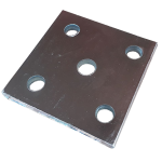 5 HOLE PLATE 45MM 90X90X10MM