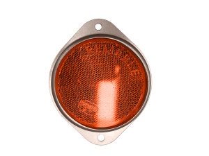 ROUND REFLECTOR AMBER 63MM