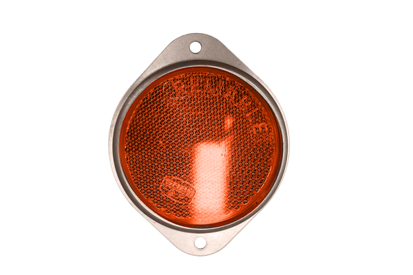 ROUND REFLECTOR AMBER 63MM
